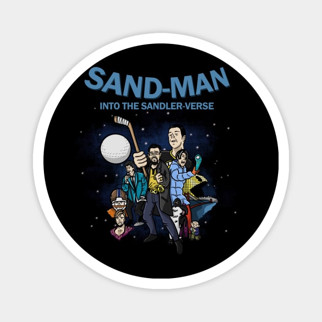 Sand-Man: Into the Sandler-Verse Cover Art Tee Magnet by IntoTheSandlerverse